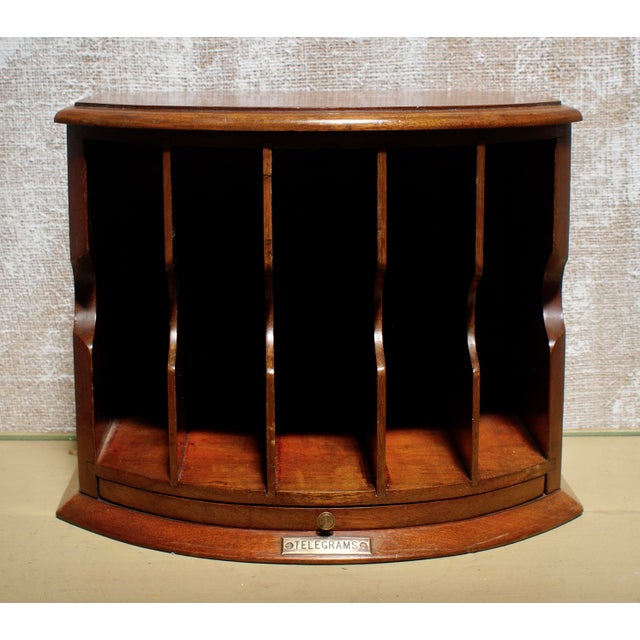 Wood Victorian Oak Telegram Box, 1900s For Sale - Image 7 of 7