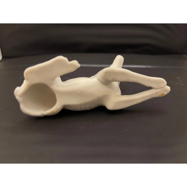 Ceramic German Porcelain Figure of a Greyhound Dog, 20th Century For Sale - Image 7 of 8