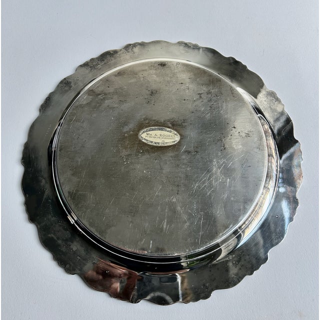 Vintage Wm. A. Rogers for Oneida "Royal Provincial" Silver Plate Tray For Sale - Image 12 of 13