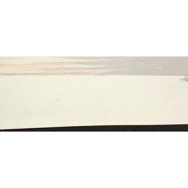 Printmaking Materials 1984 "Desiderium" Realist Serigraph Art Print of Clouds by Pete Peterson For Sale - Image 7 of 7