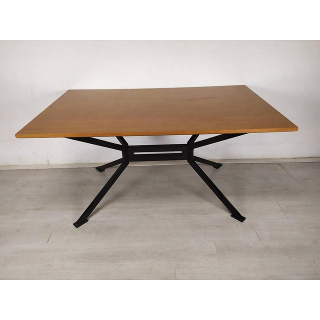 Metal and Teak Table from Roche Bobois, 1980s For Sale - Image 18 of 18
