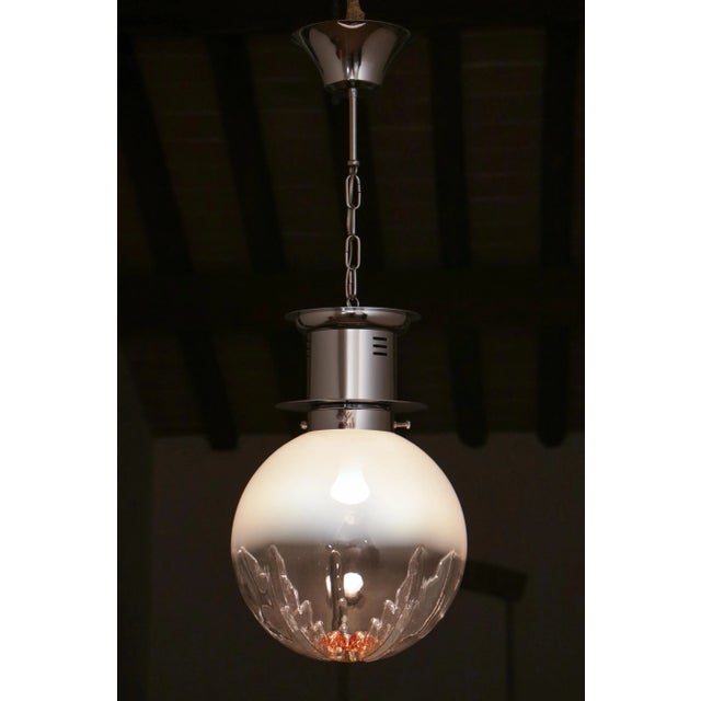 Italian Space Age Ceiling Lamp by Mazzega, 1970s For Sale - Image 3 of 16