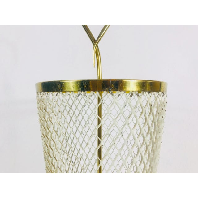 1960s Midcentury Brass and Aluminium Umbrella Stand, Germany For Sale - Image 6 of 10