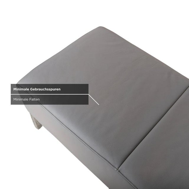 DS-112 Ottoman in Grey Leather from de Sede For Sale - Image 5 of 9