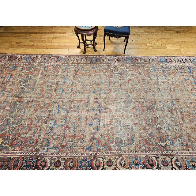 Antique Caucasian Karabagh Gallery Rug, Handwoven Pistachio Green & Yellow, 1850s, 7' x 19' For Sale - Image 11 of 18