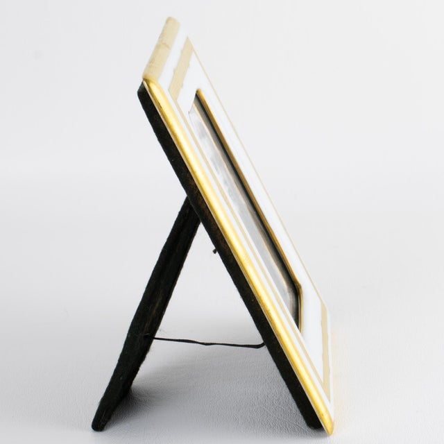 Christian Dior Christian Dior White and Gilded Ceramic Picture Frame, circa 1980 For Sale - Image 4 of 11
