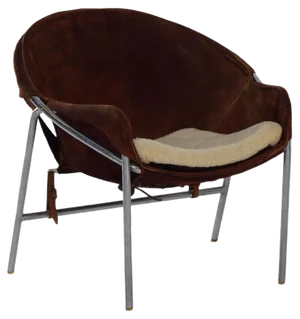 Danish Sling Chair by Erik Jørgensen for Bovirke, 1953