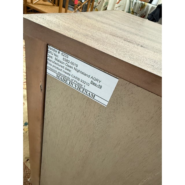 Restoration Hardware Maison Open Nightstands, Pair For Sale - Image 10 of 12