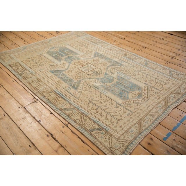 Old New House Vintage Distressed Oushak Rug - 4'7" x 6'9" For Sale - Image 4 of 11