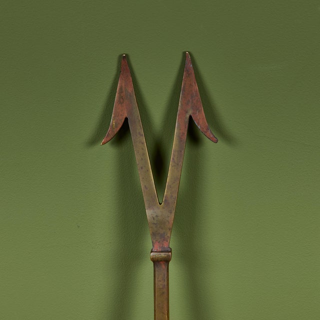 Brass Brass Fire Poker for Saarinen Swanson Group For Sale - Image 8 of 10