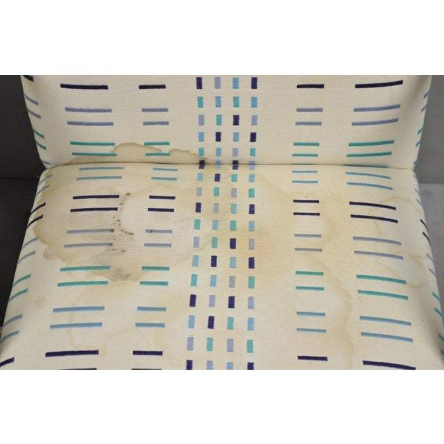 White Vintage Mid Century Modern Brno Style Chrome Cantilever Arm Chairs after Milo Baughman (B) - a Pair. For Sale - Image 8 of 13