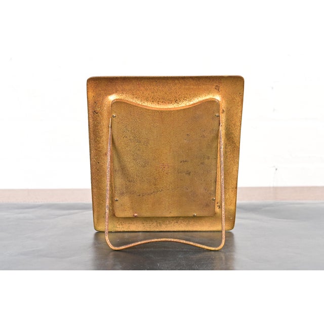 Tiffany Studios New York Zodiac Bronze Doré Picture Frame For Sale - Image 11 of 14