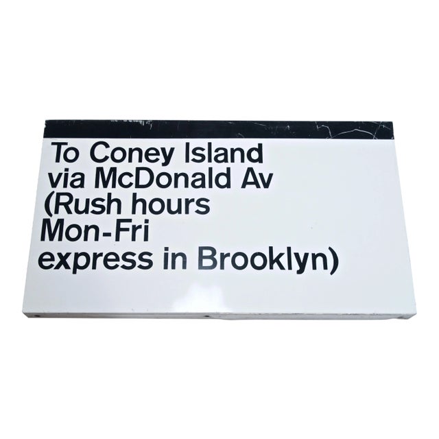 Massimo Vignelli New York Subway Sign for Unimark (C. 1968) For Sale