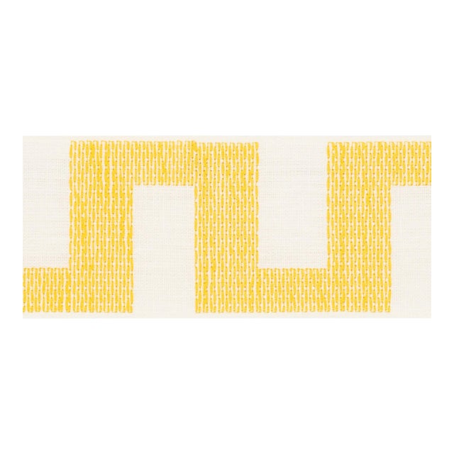Schumacher Matrix Tape Trim in Yellow For Sale