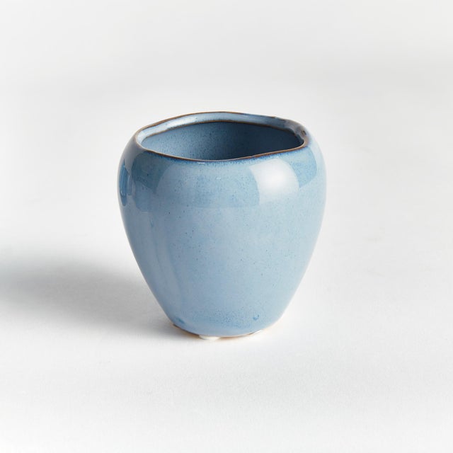Blue Dezie Mini Pots, Set Of 6 For Sale - Image 8 of 14