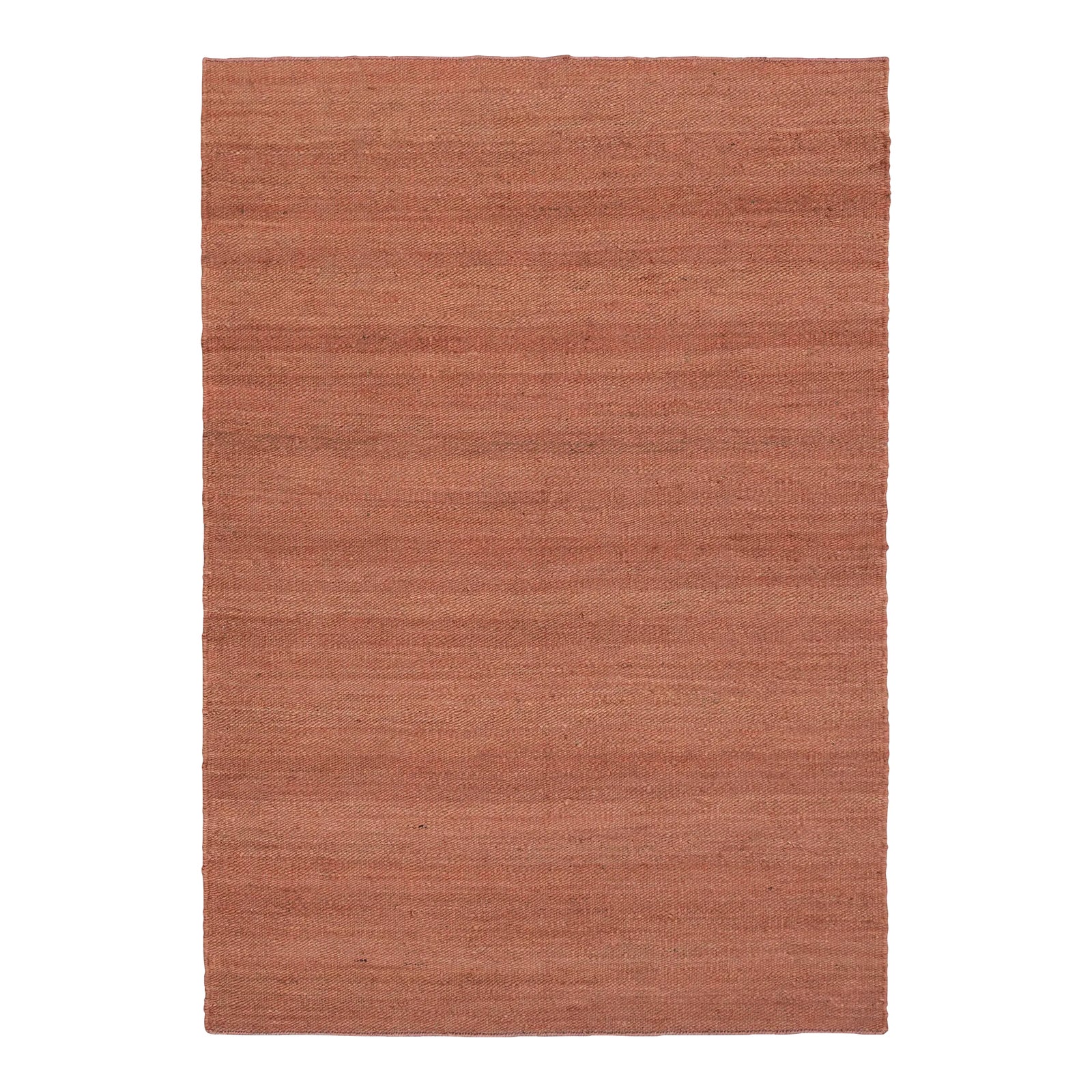 Rust Solid Handwoven Premium Natural Jute Yarn Flatweave Rug 5x7 Ft ...