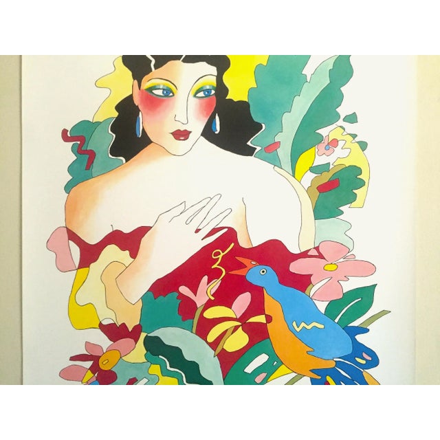 Figurative Ian Leventhal Vintage 1980s Contemporary Lithograph Print Asylum Graphics Poster For Sale - Image 3 of 13