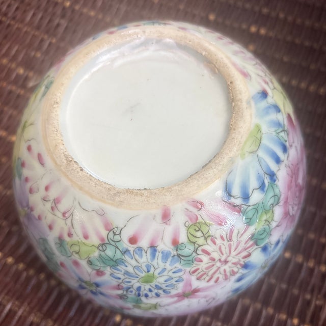 Late 19th Century Antique Chinese Famille Rose Artist Brush Washer For Sale - Image 5 of 5