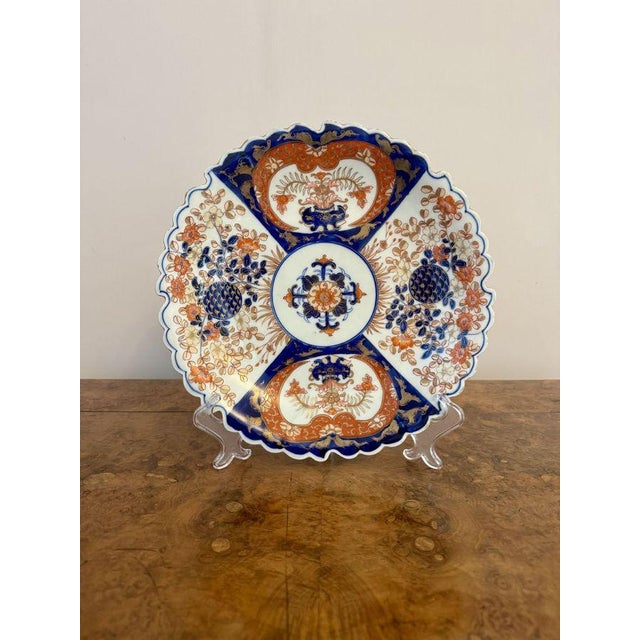 Antique Japanese Imari Plate, 1900s For Sale - Image 6 of 6