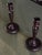 Traditional Early 20th Century Pair of Dark Wooden Candlestick Holders For Sale - Image 3 of 5