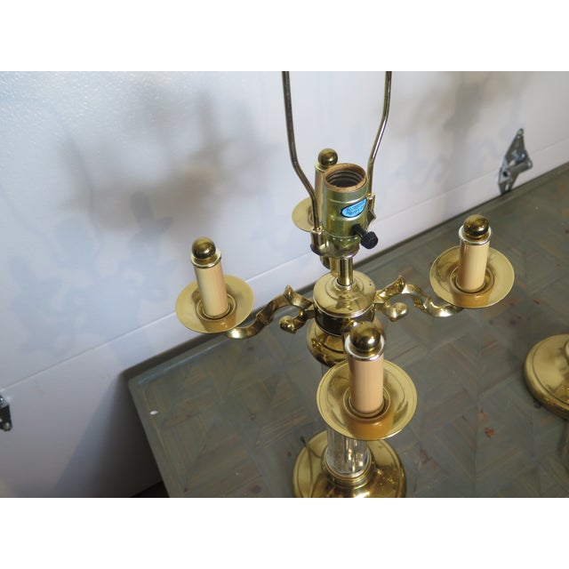 Hollywood Regency Hollywood Regency Underwriter Laboratories 4 Arm Candelabra Style Lamps/aPair For Sale - Image 3 of 5