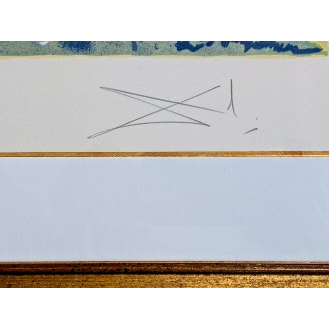 Salvador Dali, Neptune, Original Hand Signed Color Lithograph and Relief on Paper, 1983 For Sale - Image 4 of 12