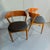 A beautiful pair of vintage banjo dining chairs by ikea, sweden, dating from the 1950s–1960s. the chairs feature an...