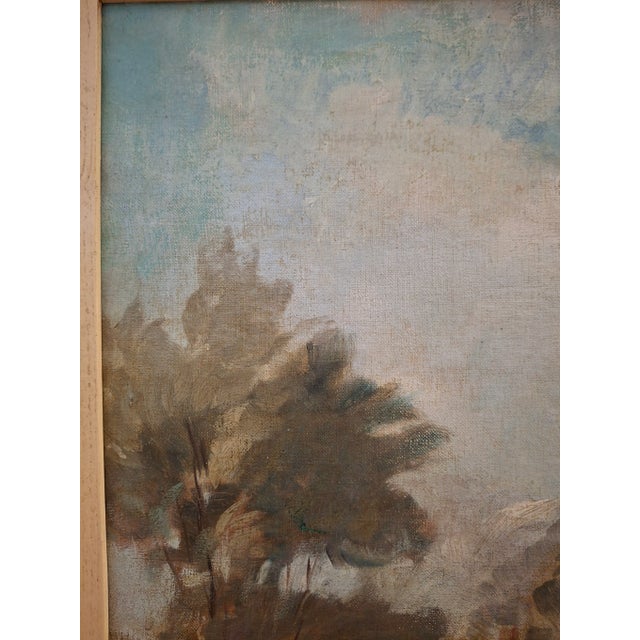 Lajos Szanto (1889-1965) "Market Scene" Original Oil Painting C.1930s For Sale In San Francisco - Image 6 of 12