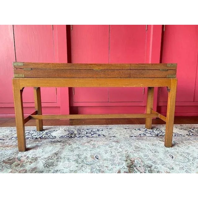 19th Century English Campaign Gun Case Table with Harris Holland Label Chairish