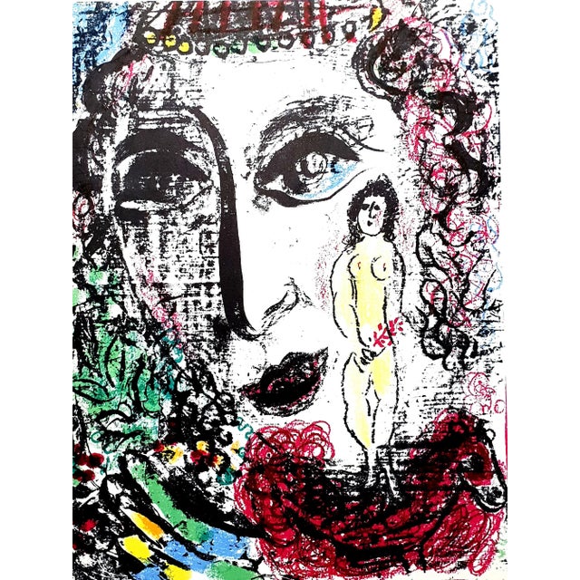 Black Marc Chagall - Original Lithograph 1963 For Sale - Image 8 of 8