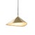 Metal Emily II Satin Brass Pendant by Moss Objects For Sale - Image 7 of 7