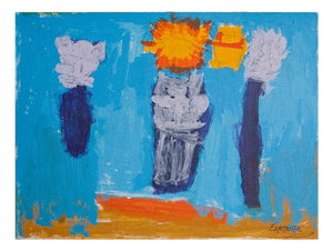 Sol Y Luna (Sun and Moon), 1980s, Oil on Canvas