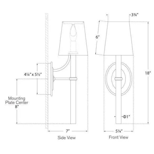 2020s Marie Flanigan for Visual Comfort Signature Abigail Large Sconce in Polished Nickel & Clear Wavy Glass with Linen Shade For Sale - Image 5 of 5