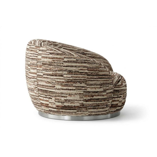 Contemporary Tregua Swivel Chair by Moanne For Sale - Image 3 of 7