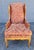 Queen Anne 1964 Barnes & Kimel Queen Anne Wingback Chair With Red Jacquard Fabric For Sale - Image 3 of 9