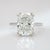 2020s 5Ct Lab Diamond Ring With Sapphire Accent and Natural Diamonds Halo in 14k Gold, Size 6.75 For Sale - Image 5 of 9