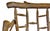 Authentic, vintage large, rustic, sturdy primitive bench made from branches. Painted in earth tone. One of a kind.