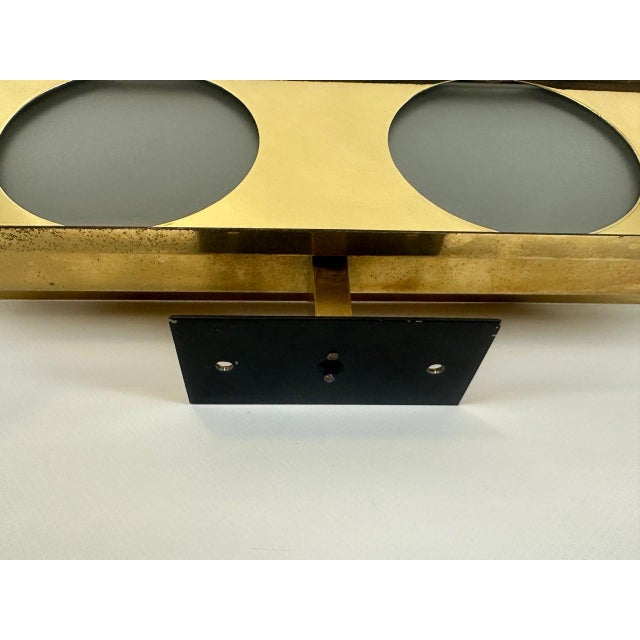 Goldenrod Art Deco Brass Wall Lamp, 1920s For Sale - Image 8 of 10