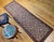 Vintage Malayer Runner Rug, Hand-Knotted Wool, Geometric Pattern, 3x9, Ivory & Blue For Sale - Image 4 of 13