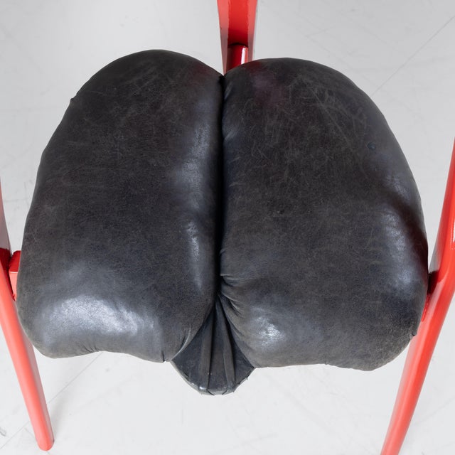 CHE…! Red Chair from Anne Blanchet For Sale - Image 12 of 13