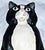 Traditional 1990s Cast Iron Tuxedo Cat Doorstop From Canada For Sale - Image 3 of 7