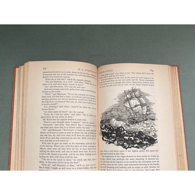 1940s “Kidnapped” by Robert Louis Stevenson Cloth Cover Book For Sale - Image 5 of 12