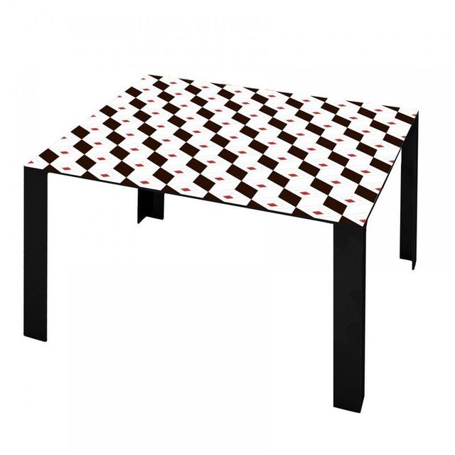 Festa Mobile Coco Table in Powder-Coated Aluminum by Altreforme For Sale - Image 6 of 7