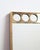 1960s Swedish brass-framed mirror by Fröseke AB Nybrofabriken. The original maker label on the back identifies the mirror...