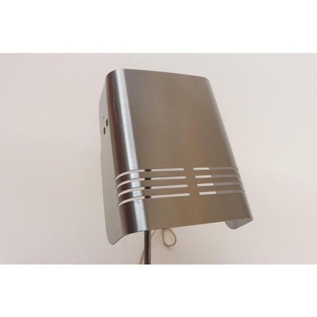 Vintage Italian Aluminum Table Lamp With Swiveling Shade by Targetti Sankey For Sale - Image 13 of 18