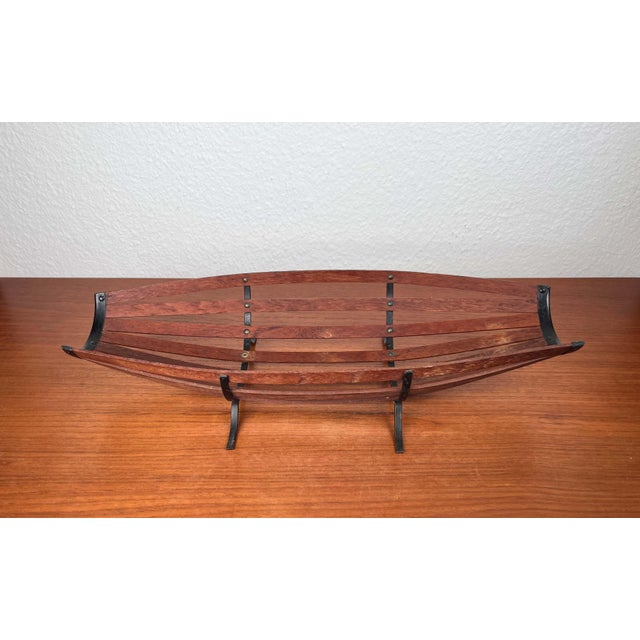 Wood Mid-Century Modern Teak Fruit Bowl, 1960s For Sale - Image 7 of 18