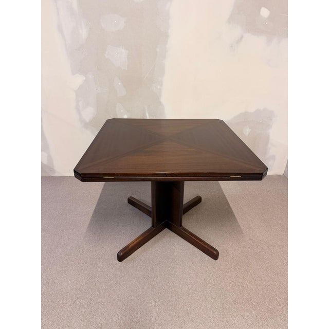 Mid-Century Danish Square-to-Round Convertible Dining Table, 1980s For Sale - Image 9 of 13