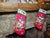Textile Set of 2 Vintage Festive Christmas Stockings For Sale - Image 7 of 18