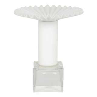 Vintage Postmodern Glass Vase, 1980 For Sale