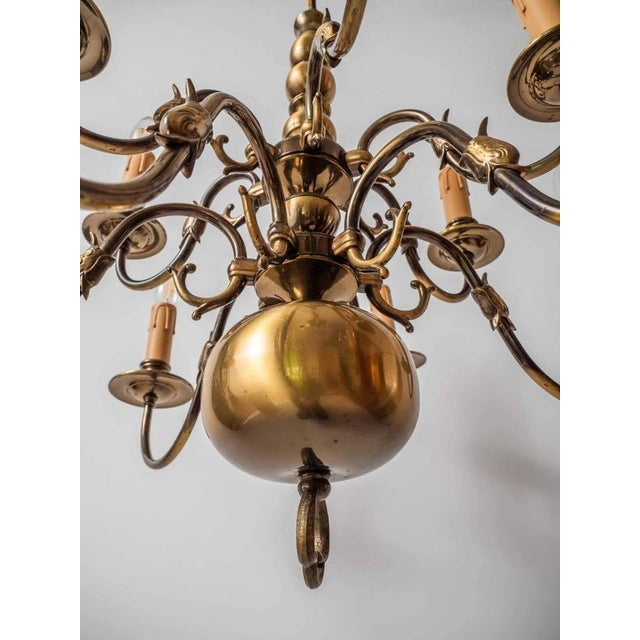 Antique 2-Tier Chandelier with Fish For Sale - Image 13 of 16